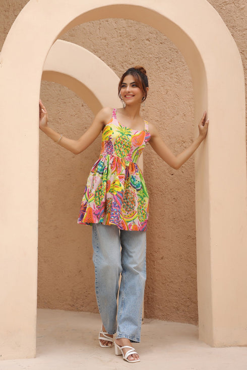 Print Cotton Top